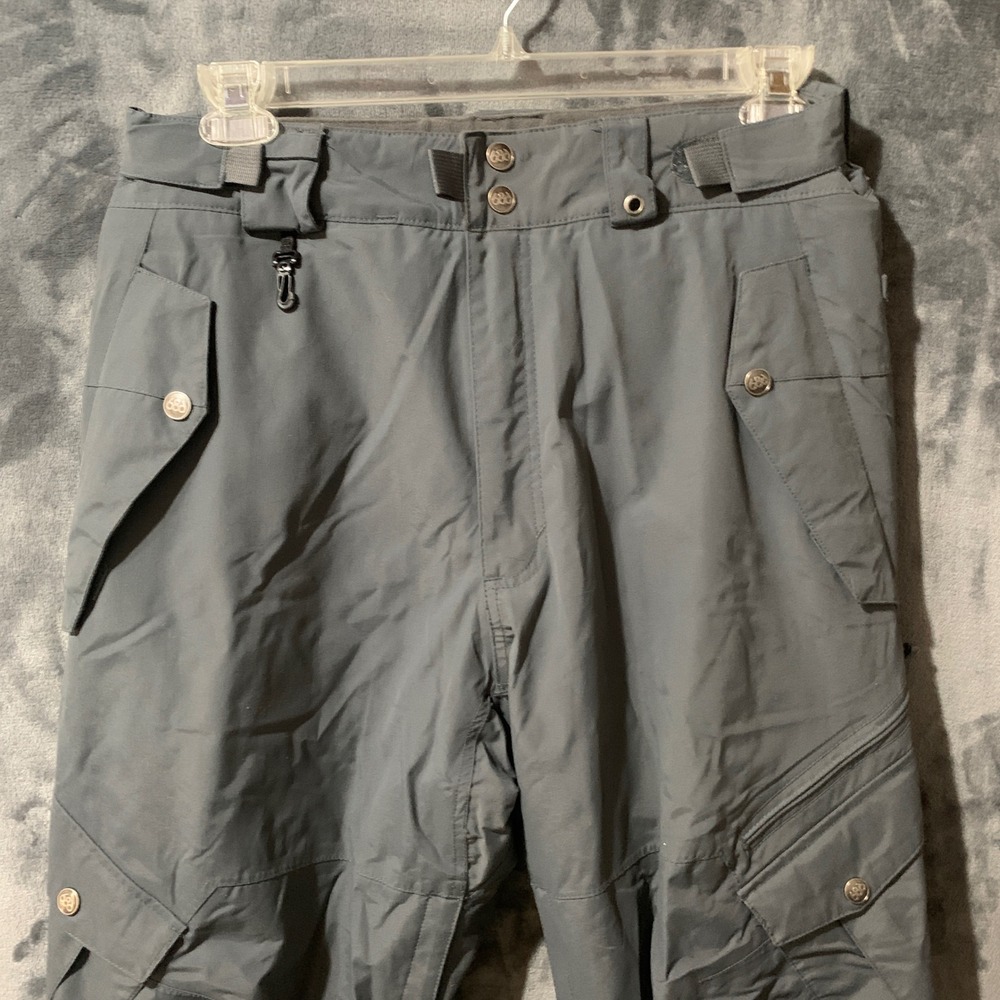 686 Snow Pants Mens M Smarty Grey Cargo Detachable Lining BOA Compatible - Picture 4 of 16